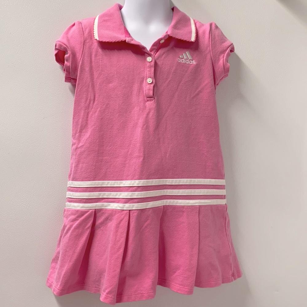 Adidas girls golf dress pink Sz 4